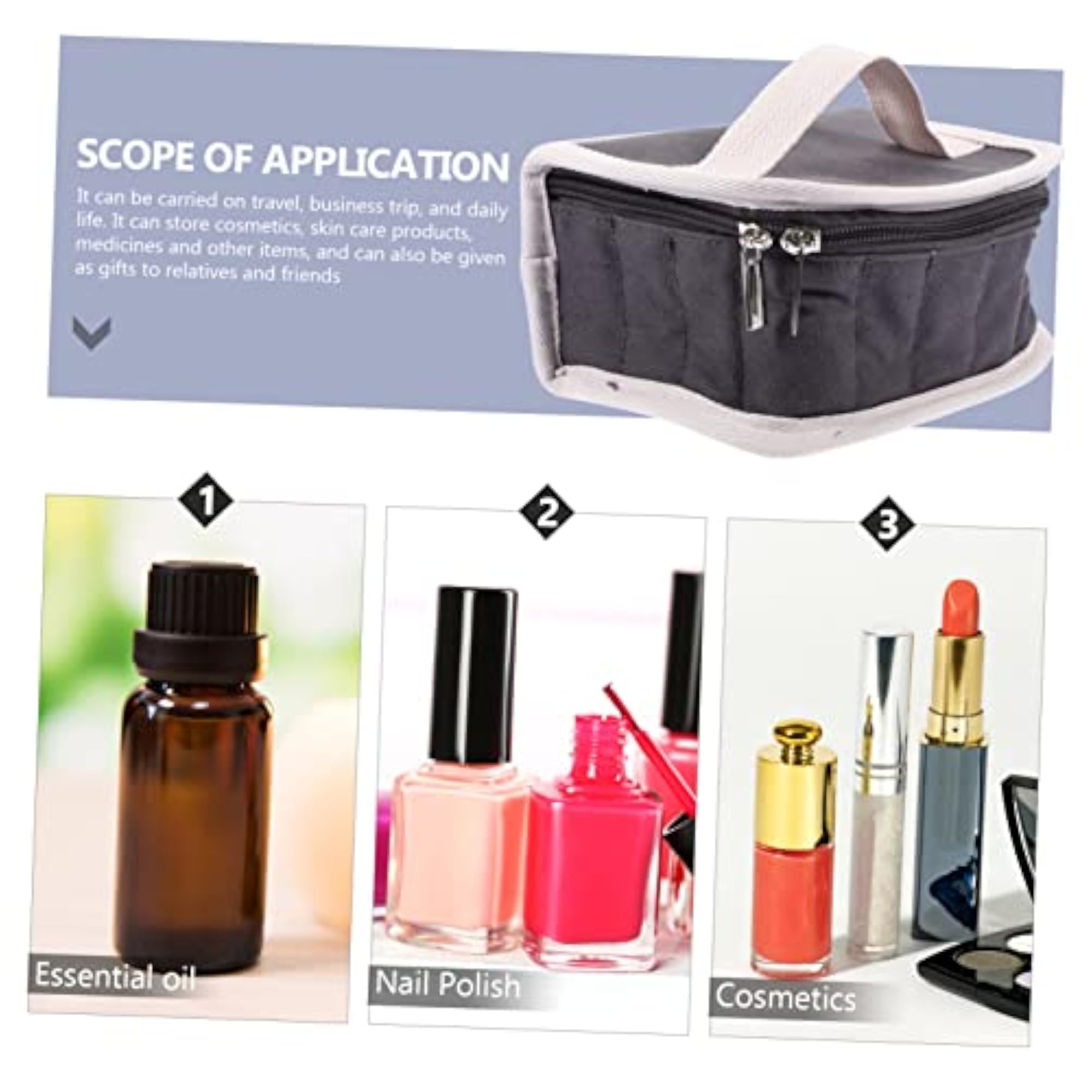 Travel Essential Oil Bag, Compact Storage Pouch